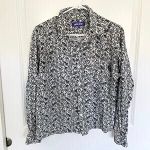 Fucking Awesome FA World Entertainment Flower Face Rare Button Down Shirt Small